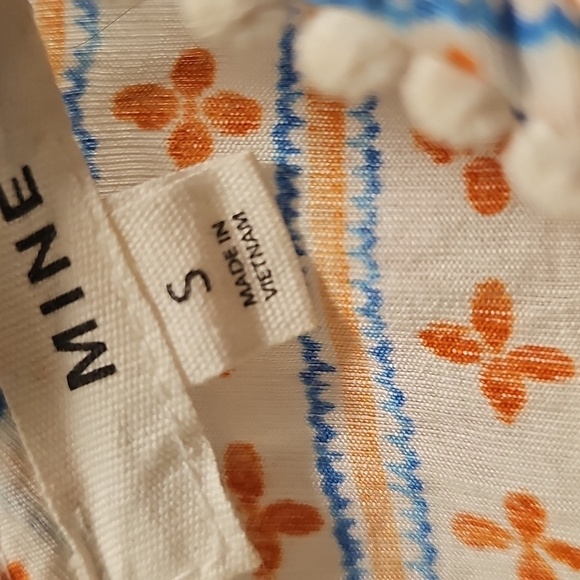 Mine Orange and Blue Floral Top - Picture 4 of 8